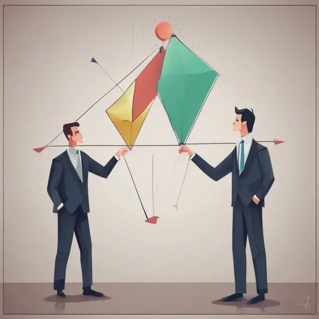 Ascending triangle: Buyers (blue) and sellers (red) clash, creating a psychological tug-of-war