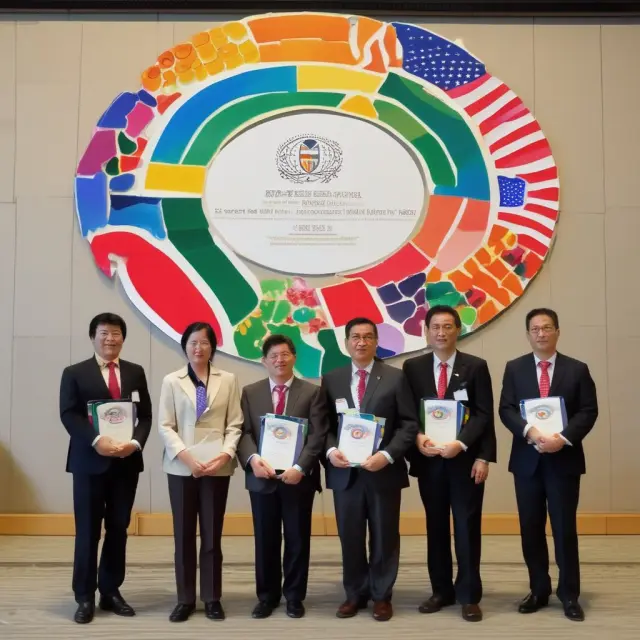 A vibrant tapestry represents Asian Development Bank