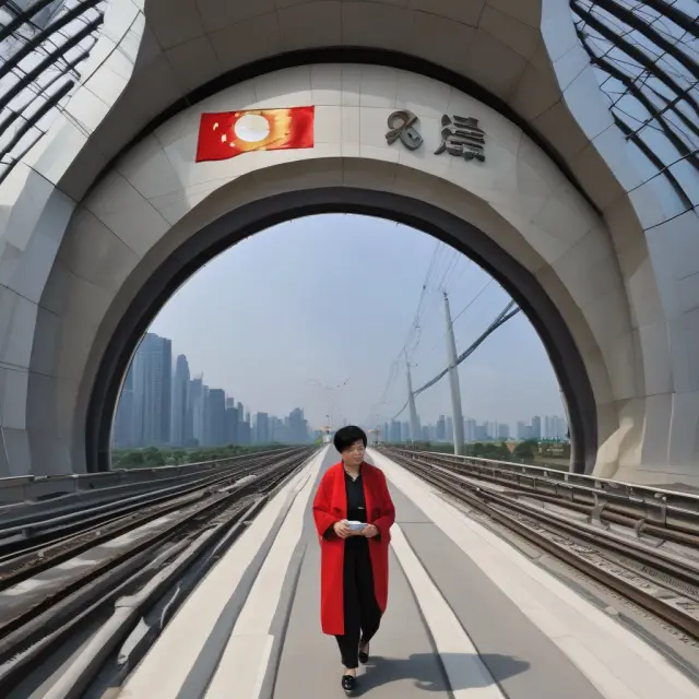 A phoenix rising from ancient Chinese symbols symbolizes China