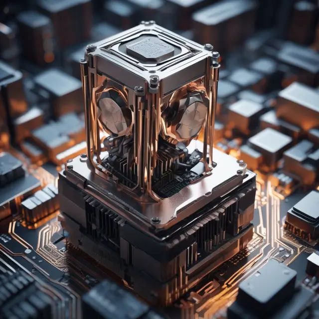An ASIC miner surpassing GPUs and CPUs in a high-tech race towards cryptocurrency mining superiority