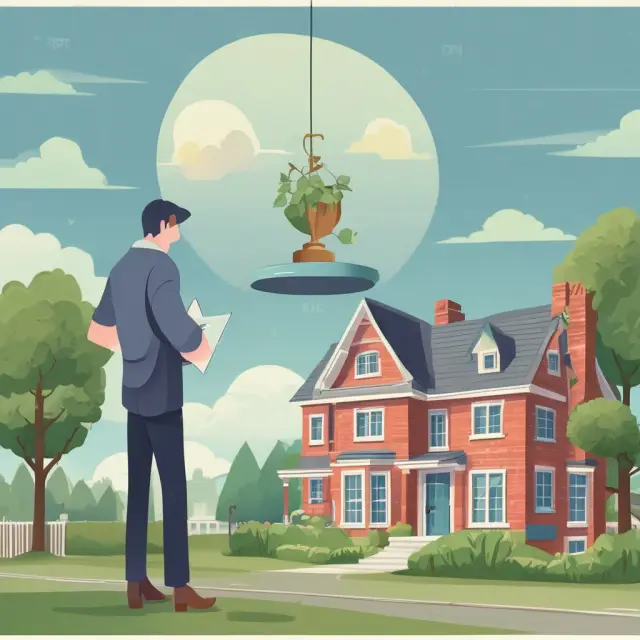 Assessor weighing a house