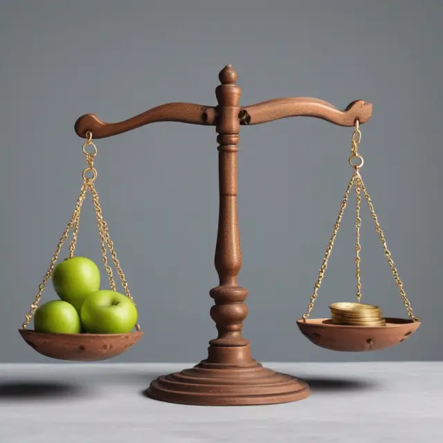 Assessed value and fair market value scales illustrating their differences in determining a property