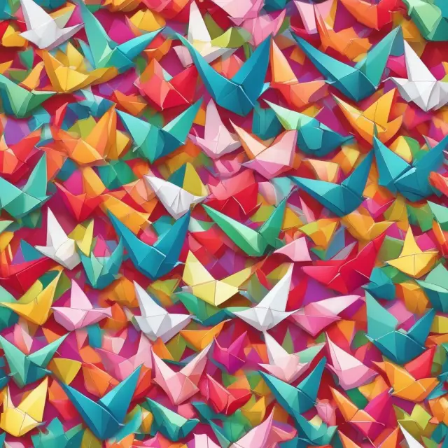 An origami artist meticulously transforms several loan documents into a beautiful flock of cranes, symbolizing the securitization process
