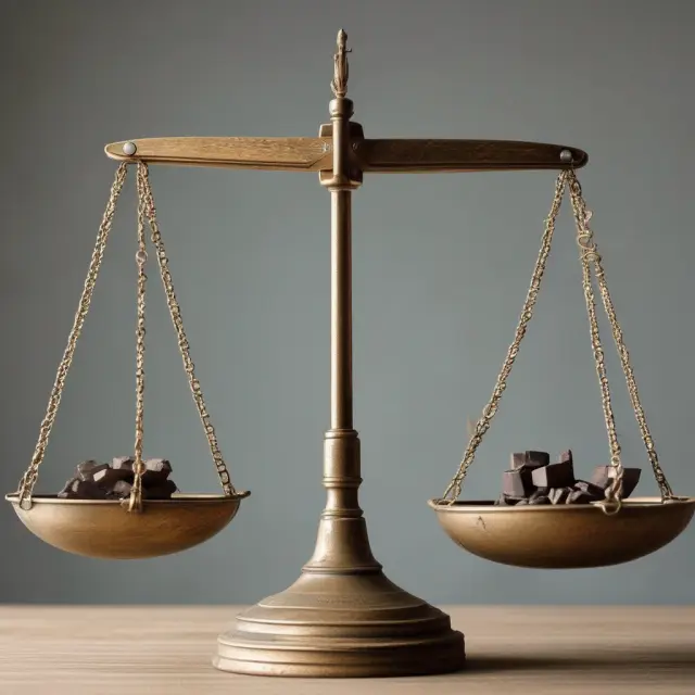 An antique scale with gold coins and a balance, symbolizing the tangible and intangible assets in private company asset-based valuation