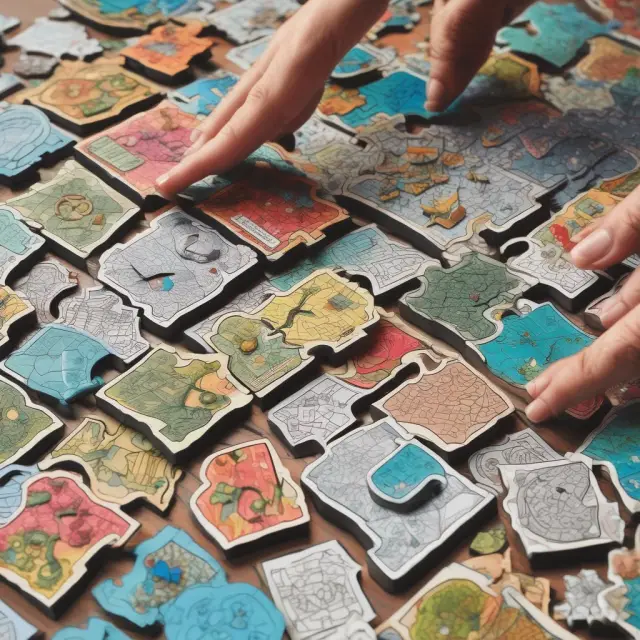 Metaphorical image: Pieces of a jigsaw puzzle depicting trade receivables, mortgage-backed securities, and asset-backed securities intertwined.
