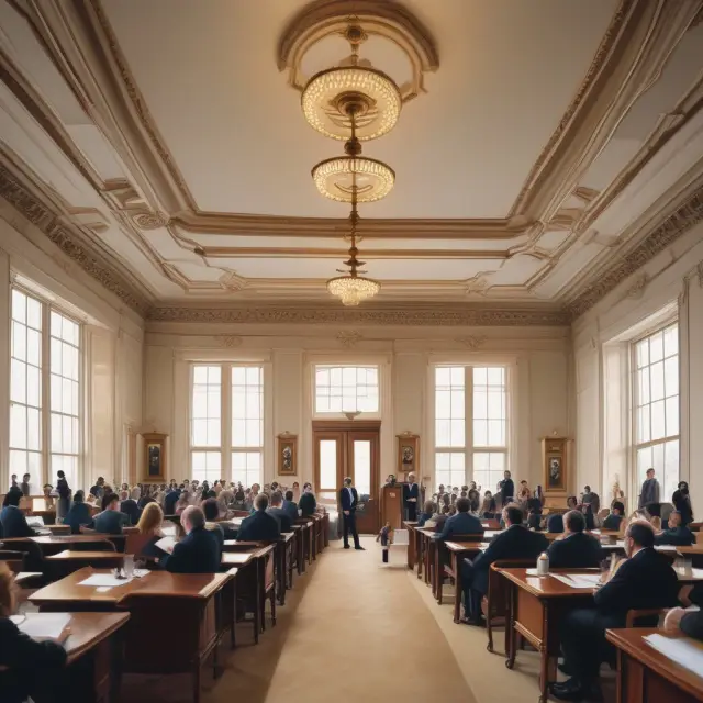 Industries including retail, healthcare, manufacturing, transportation, and wholesale gathered at an auction house, bidding for asset-based financing solutions