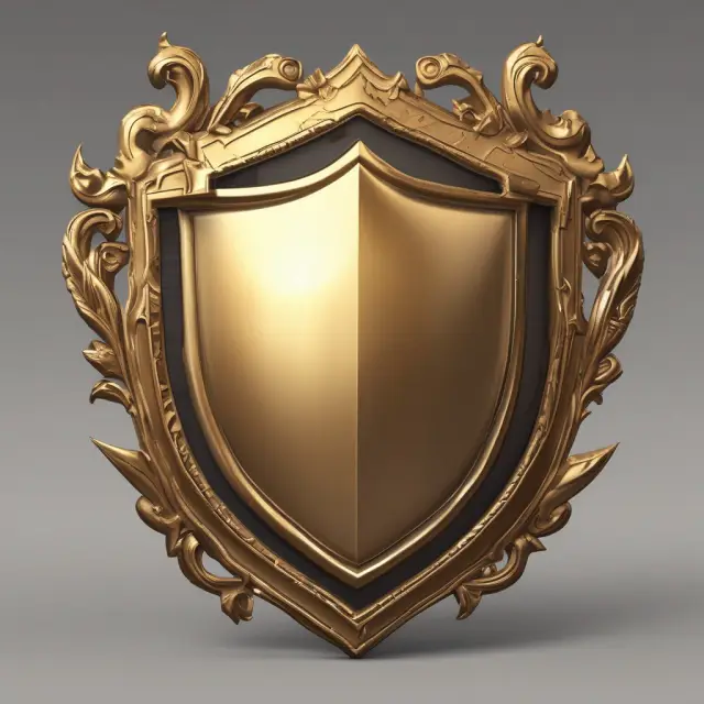 A golden shield, crafted from various assets, defends against a red sea of liabilities