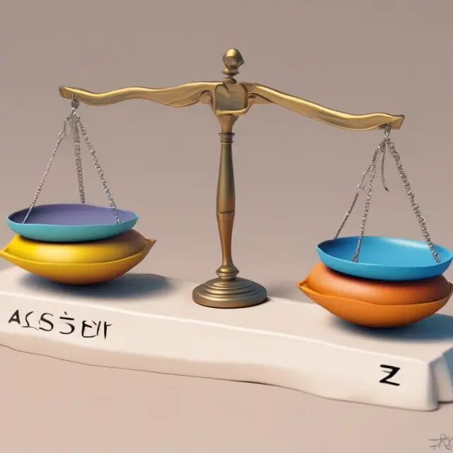 Scales comparing asset turnover ratio