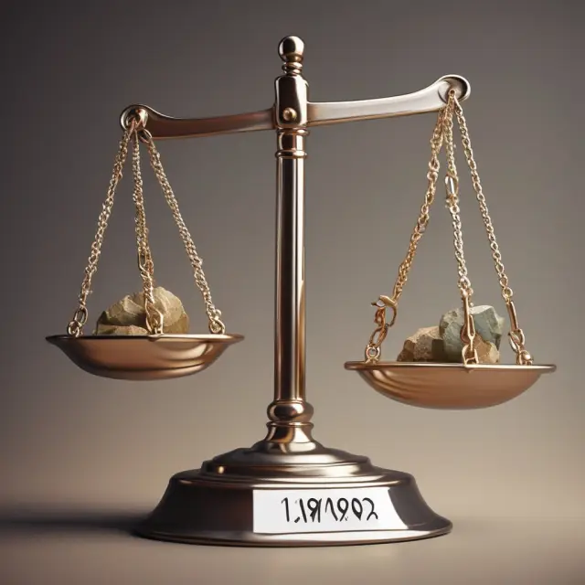 Image showing a balance scale tipping towards Net Asset Value and Market Capitalization labels