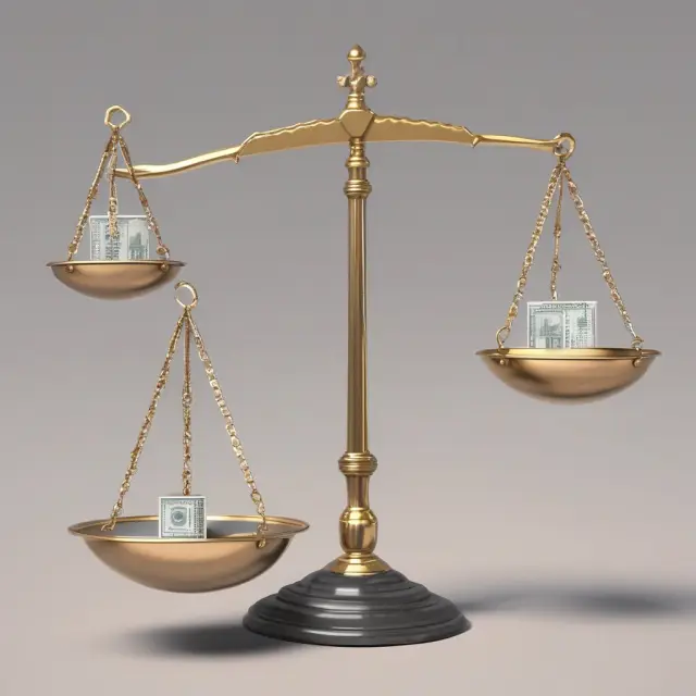 Net Asset Value balanced against various assets on a scale to demonstrate the importance of NAV in valuation.
