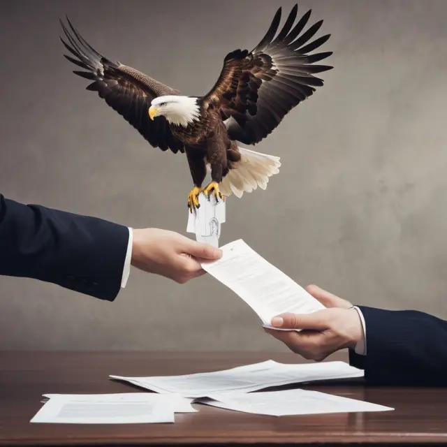 Seller releasing mortgage liabilities to a lender eagle, emphasizing legal responsibility and lender approval