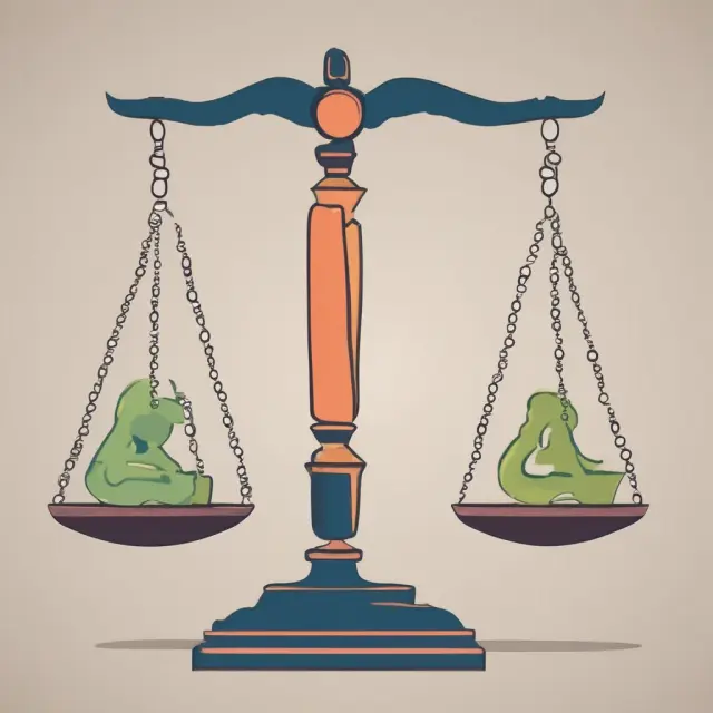 Balanced scales illustrating benefits of assumable mortgages vs. potential risks