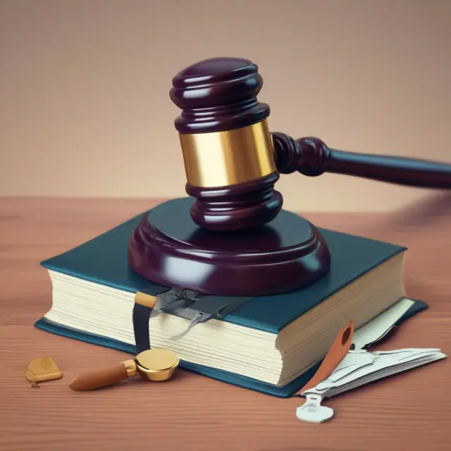 Auditor tapping gavel on financial statements for assurance and accuracy.