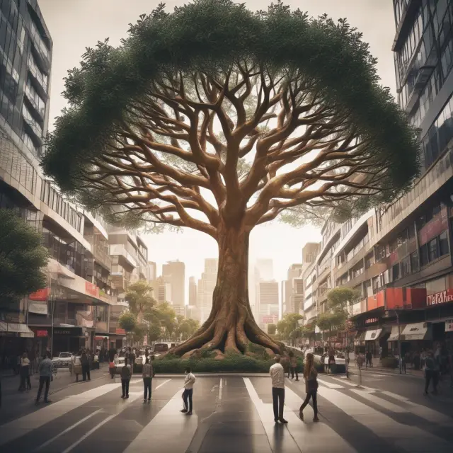 An image of a lush, thriving knowledge tree with retail investors watering and growing it by accessing ASX