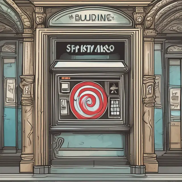 An image depicting a bullseye target symbolizing the strike price equilibrium in ATM options, with traders skillfully balancing their market positions