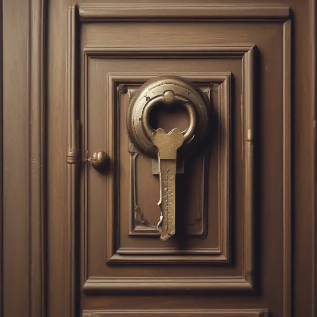 A person holding a golden key that unlocks a safety deposit box, illustrating the control and security provided by a durable power of attorney