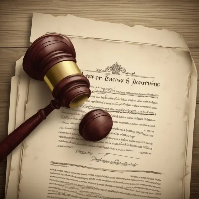 An image of a gavel striking a power of attorney document, representing its legal execution for effective attorney-in-fact appointment.