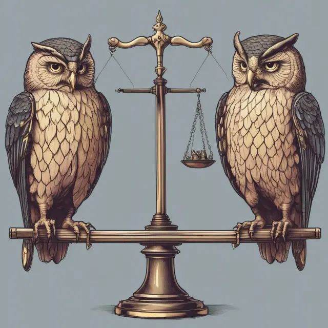 Owl representing internal audit, eagle symbolizing external audit: comparing advantages, disadvantages, and suitability
