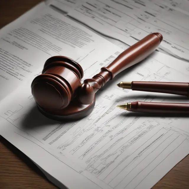 An auditor holding a gavel shines a light on financial statements to reveal accurate information for lending decisions