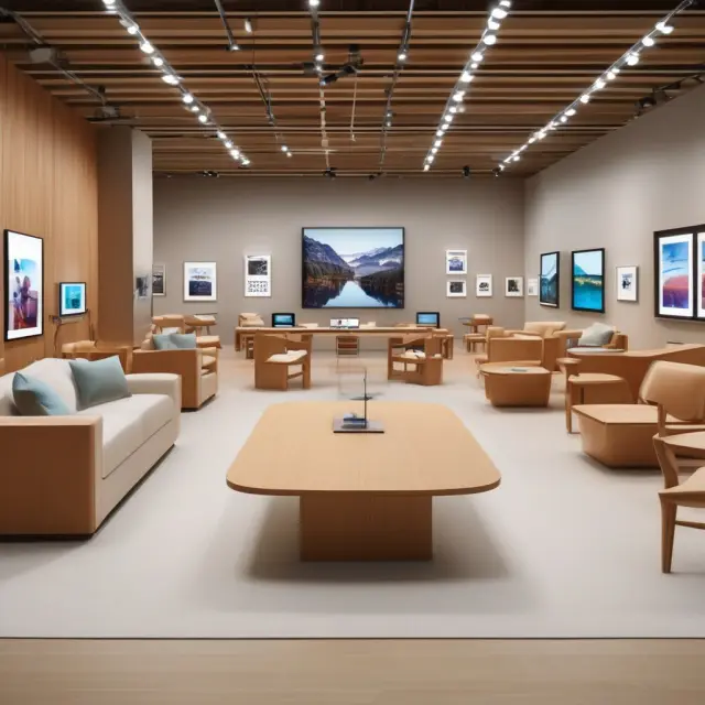 Augmented shopping examples: Apple, furniture stores, and cable companies offering unique customer experiences through additional value