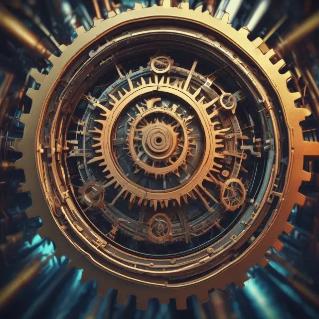 Augmented gears in a clockwork investing machine. Unique features and services bring growth to the financial landscape.