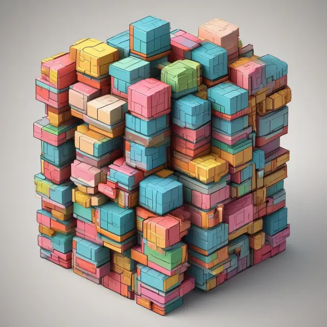 Image of a corporation visualized as a tower made up of connected blocks representing issued and authorized shares