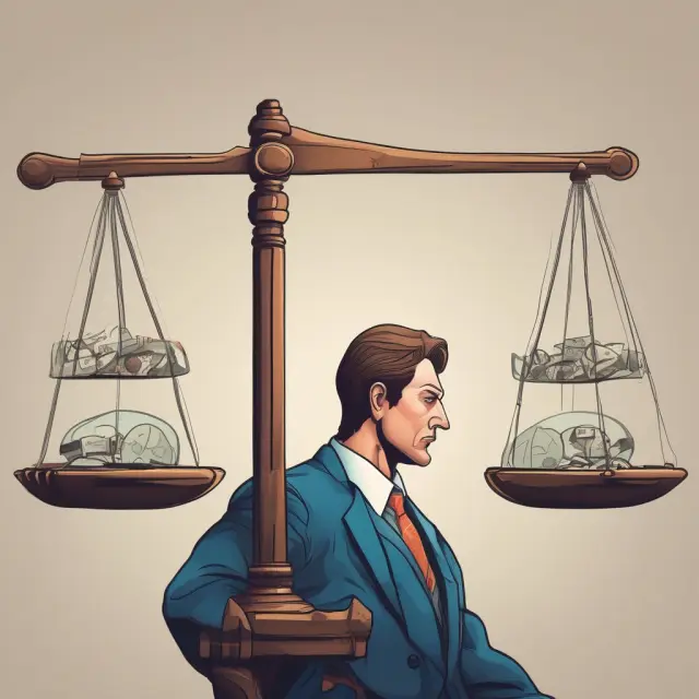 Investor evaluating authorized stock and potential dilution risks using a balance scale