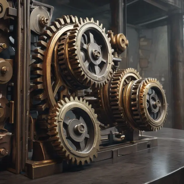Gears in motion symbolizing the seamless process of automatic bill payments