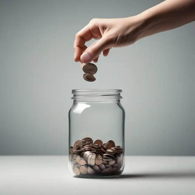 An image of a hand reaching into an empty savings jar, representing the concept of dissaving.
