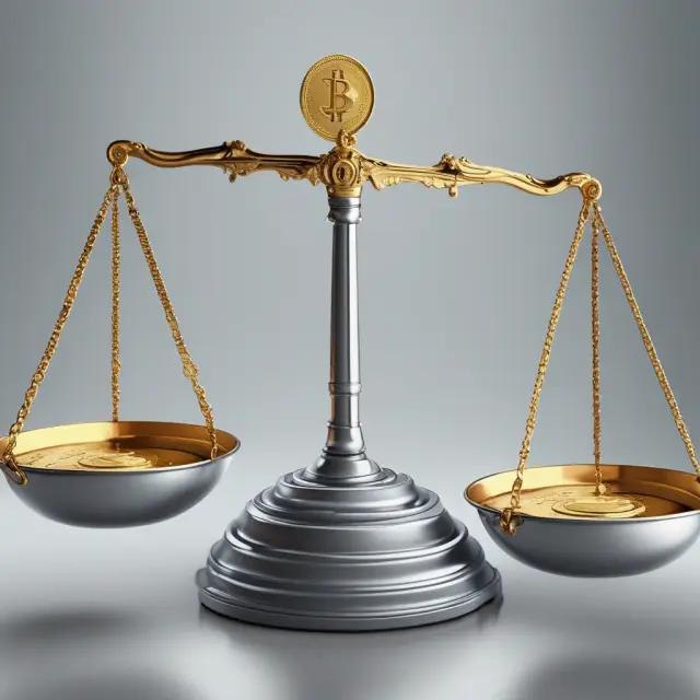Scales with gold and silver coins illustrating the balance between taxes and essential expenses