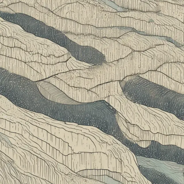 An autonomous rain shower fills a river, triggering induced consumer waves along its banks