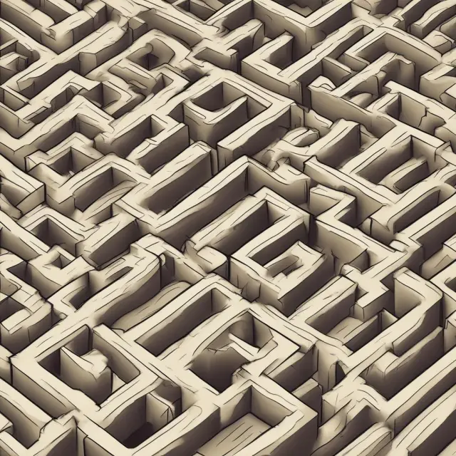 Banks and checks create a labyrinth representing various holds that impact available balance.