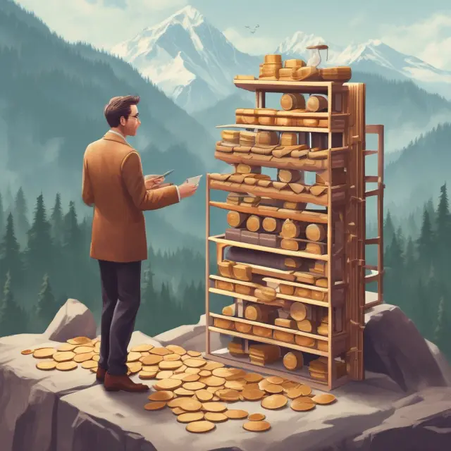 Hotelier assessing financial health by determining Average Daily Rate (ADR) using an abacus, surrounded by lodging units.