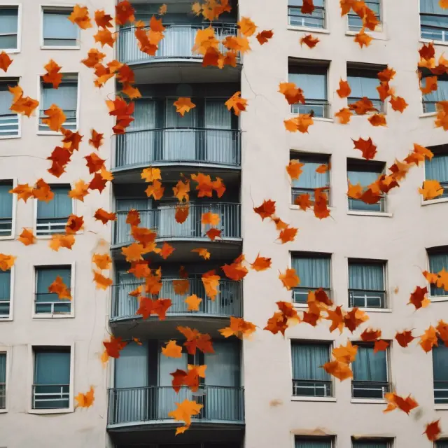 Hotel rooms with autumn leaves symbolizing seasonality and its impact on ADR