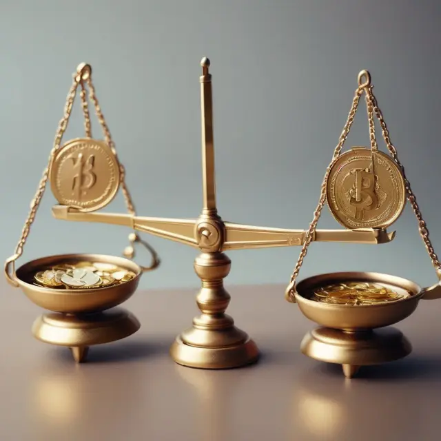 Golden scale weighing risk and profitability based on loan portfolio