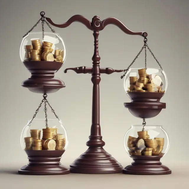 Scales with jars labeled