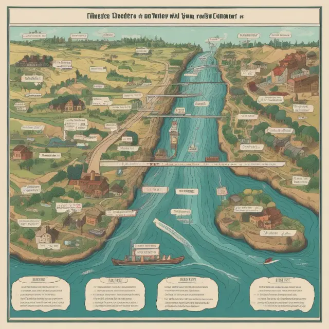 Rivers symbolizing industries, each with unique collection period speeds to signify industry benchmarks and comparisons