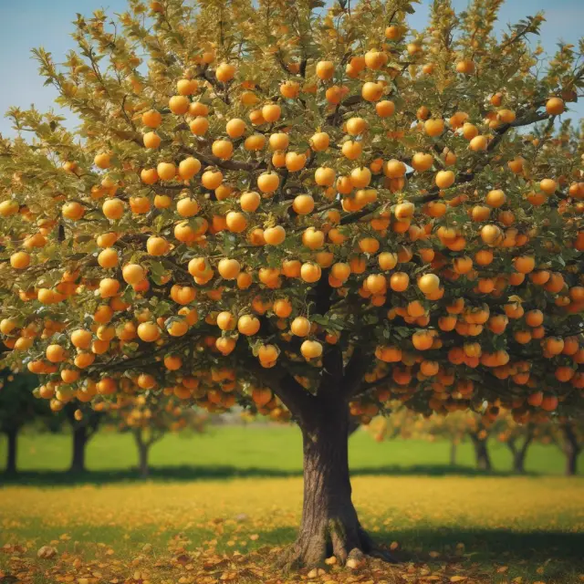 Apple tree with golden apples representing diverse Average Selling Prices (ASPs), illustrating financial growth for a product-driven business.