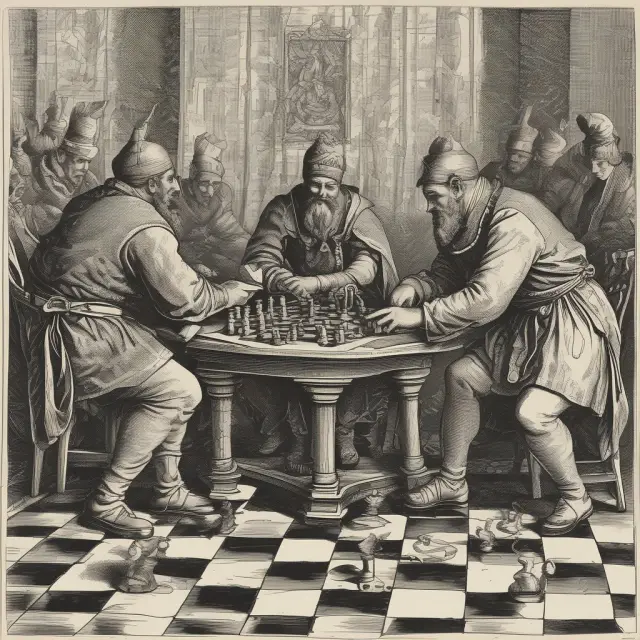 Chess game illustrating the importance of transparency in trading, as players reveal their 
