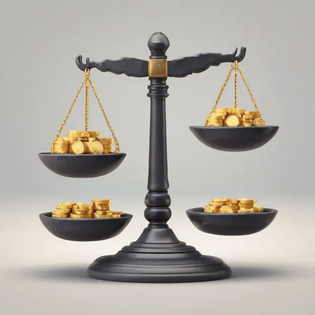 Image of a scale balancing debt (stones) against income (coins), illustrating strategies to lower back-end ratios in finance.