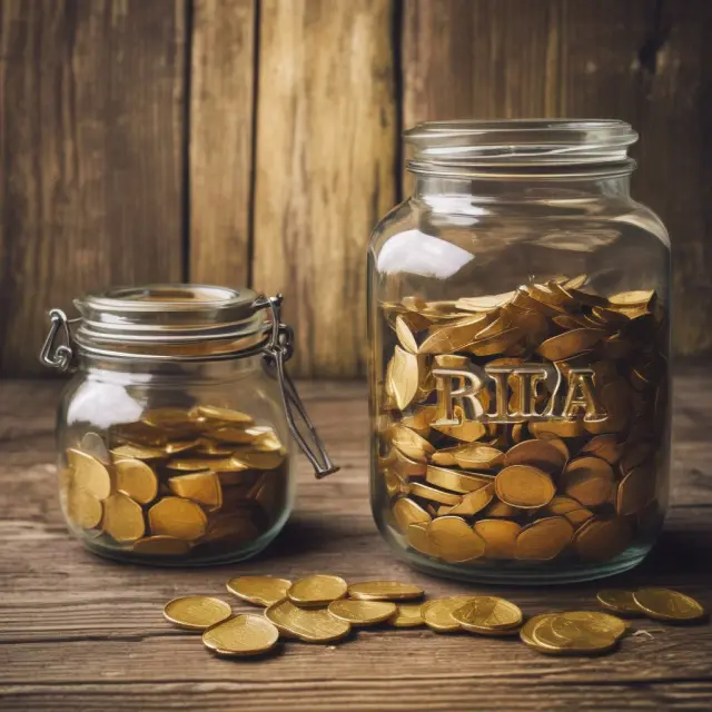 Financial alchemist converting traditional IRA to gold in a backdoor Roth IRA, symbolizing tax savings and retirement growth