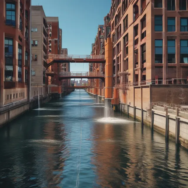 Manufacturing line releasing costs into a digital river, illustrating the concept of backflush costing