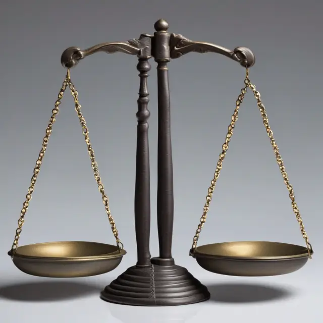 Balance scales represent the comparison of Backflush Costing and Traditional Costing Systems, symbolizing their differences in accuracy and complexity