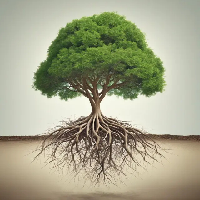 A growing tree symbolizes the benefits of hiring back-office personnel, its roots represent the global labor pool, cost savings, and attractive incentives