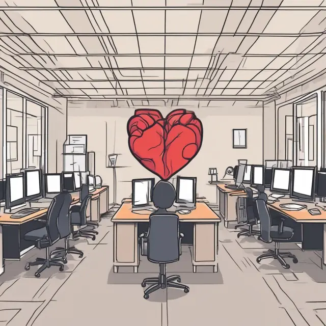 A beating heart symbolizes back office, nurturing the growing front office through accurate information and support