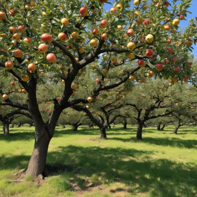 An apple tree laden with golden iPhones: Some ready to pick up, others awaiting fulfillment from the backorder.