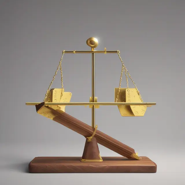 See-saw illustrating the dynamic balance between spot and futures gold prices during backwardation
