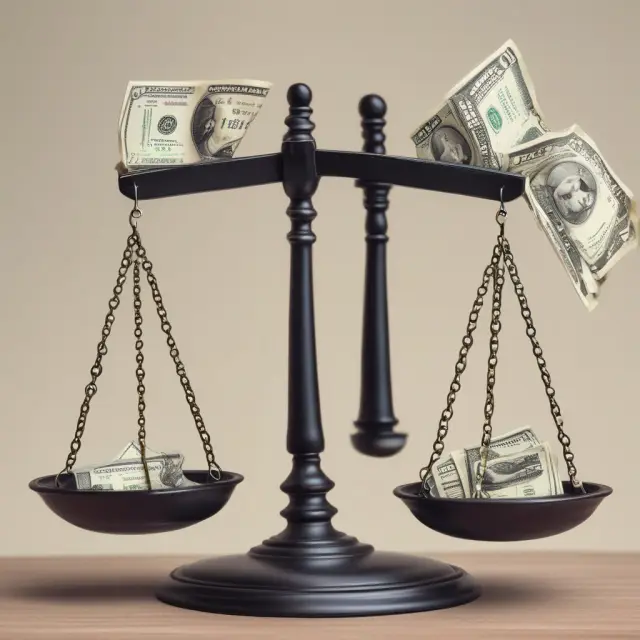 A balance scale with AR and Cash balanced, then an uncollectible account tipping it, symbolizing the effect of the Direct Write-Off method on liquidity.