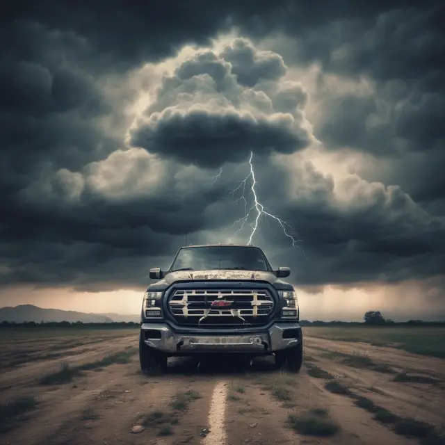 Image of a storm cloud casting shadows over accounts receivables on a balance sheet and net income on an income statement