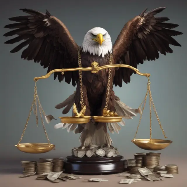 An eagle as a credit rater evaluates company